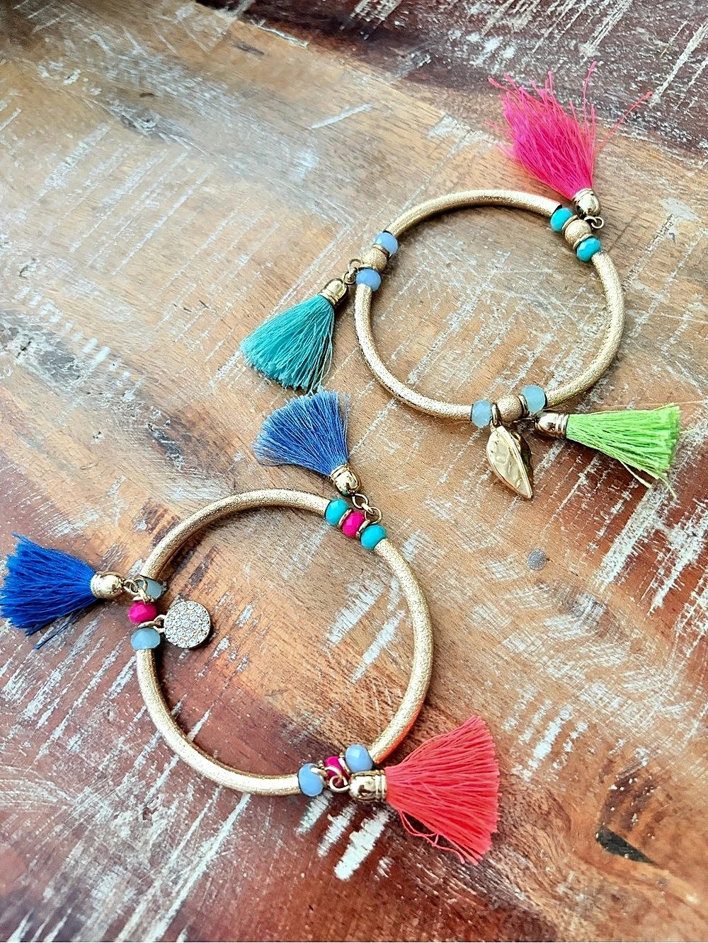 Lilly Pulitzer Colorful Tassel Bracelet Set